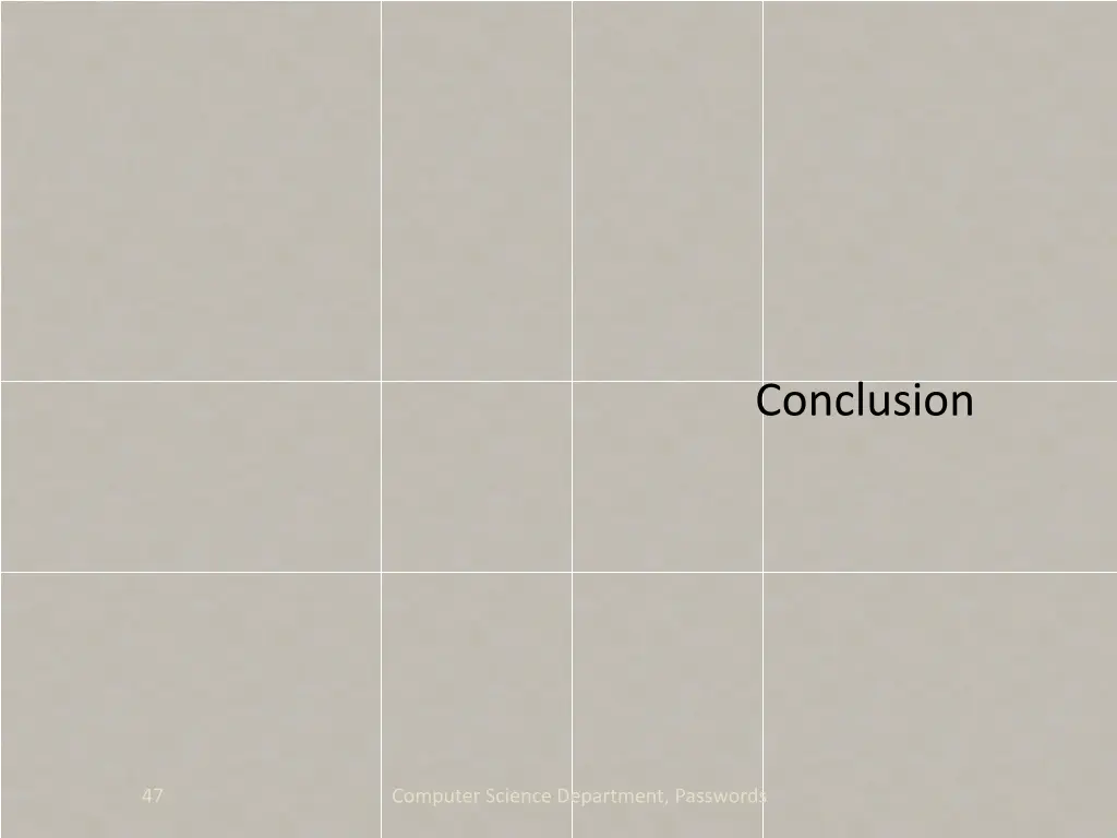 conclusion