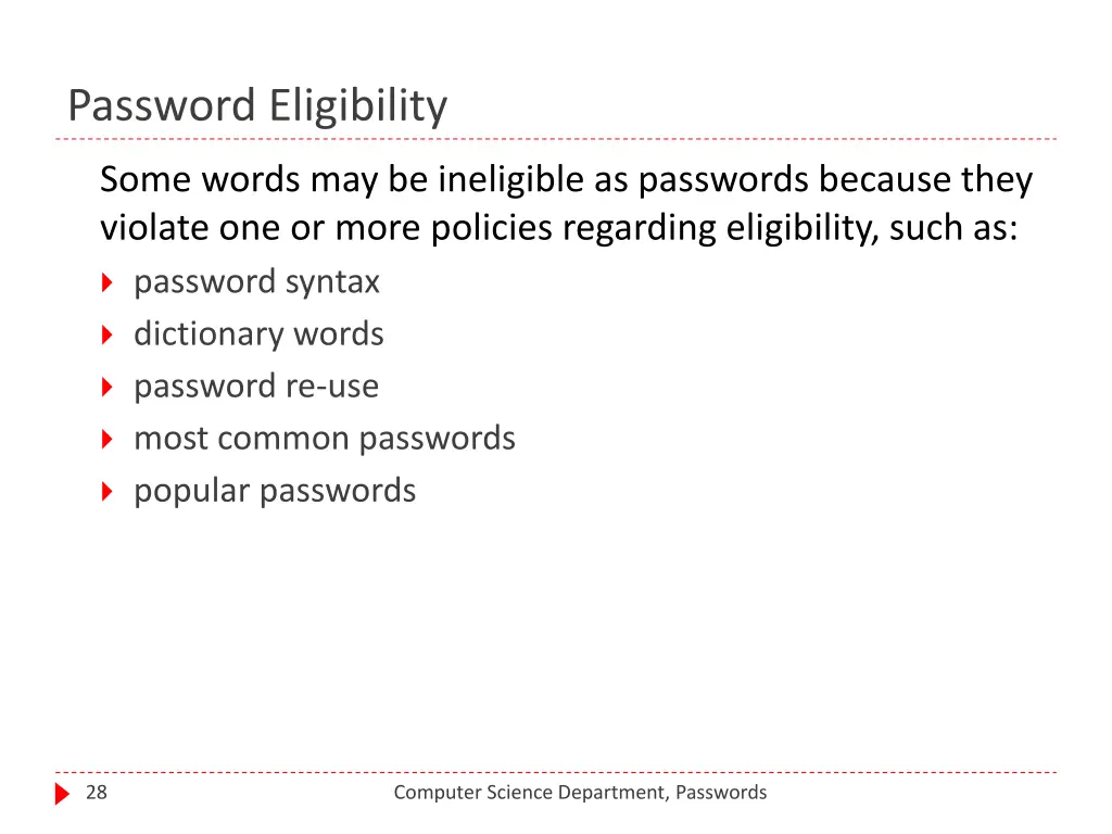password eligibility