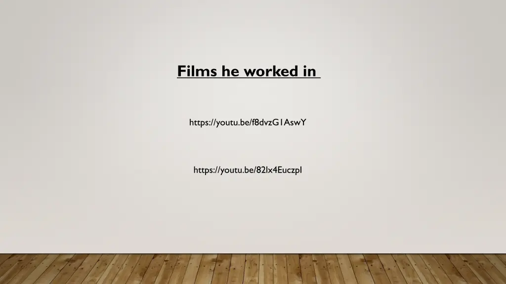 films he worked in