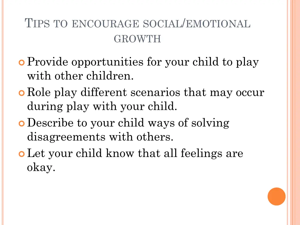 t ips to encourage social emotional growth