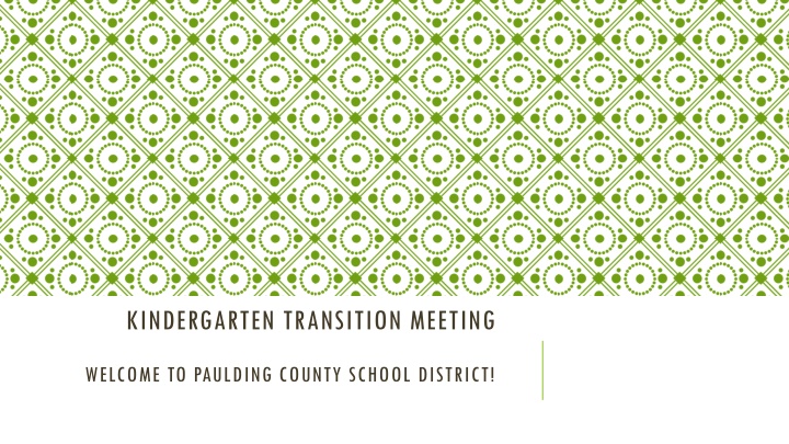 kindergarten transition meeting