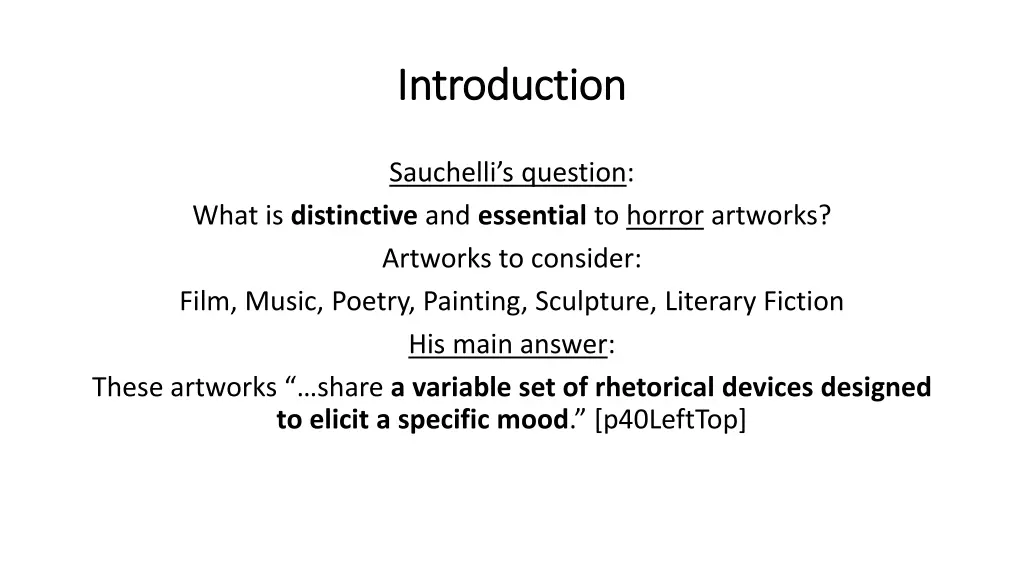 introduction introduction