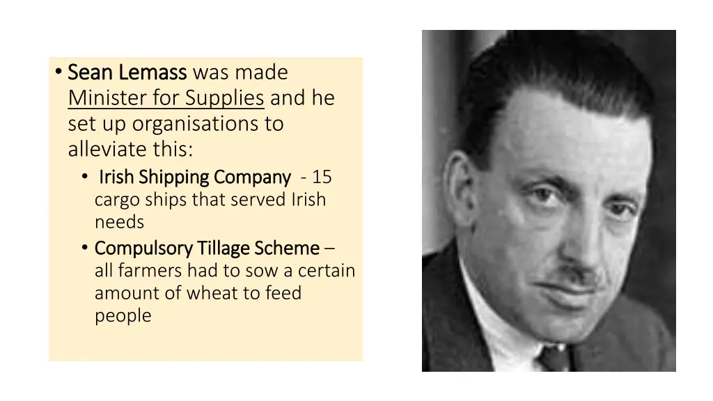 sean sean lemass lemass was made minister