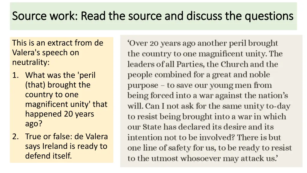 source work read the source and discuss
