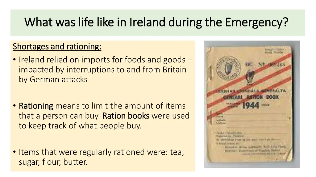 what was life like in ireland during