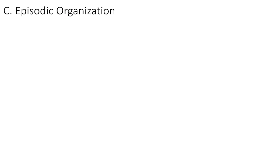 c episodic organization