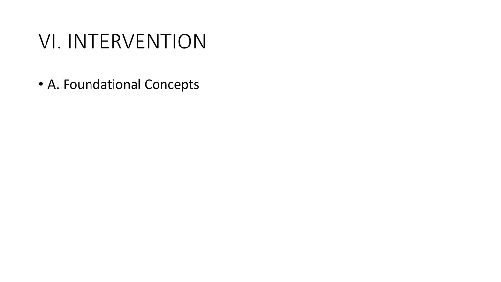 vi intervention