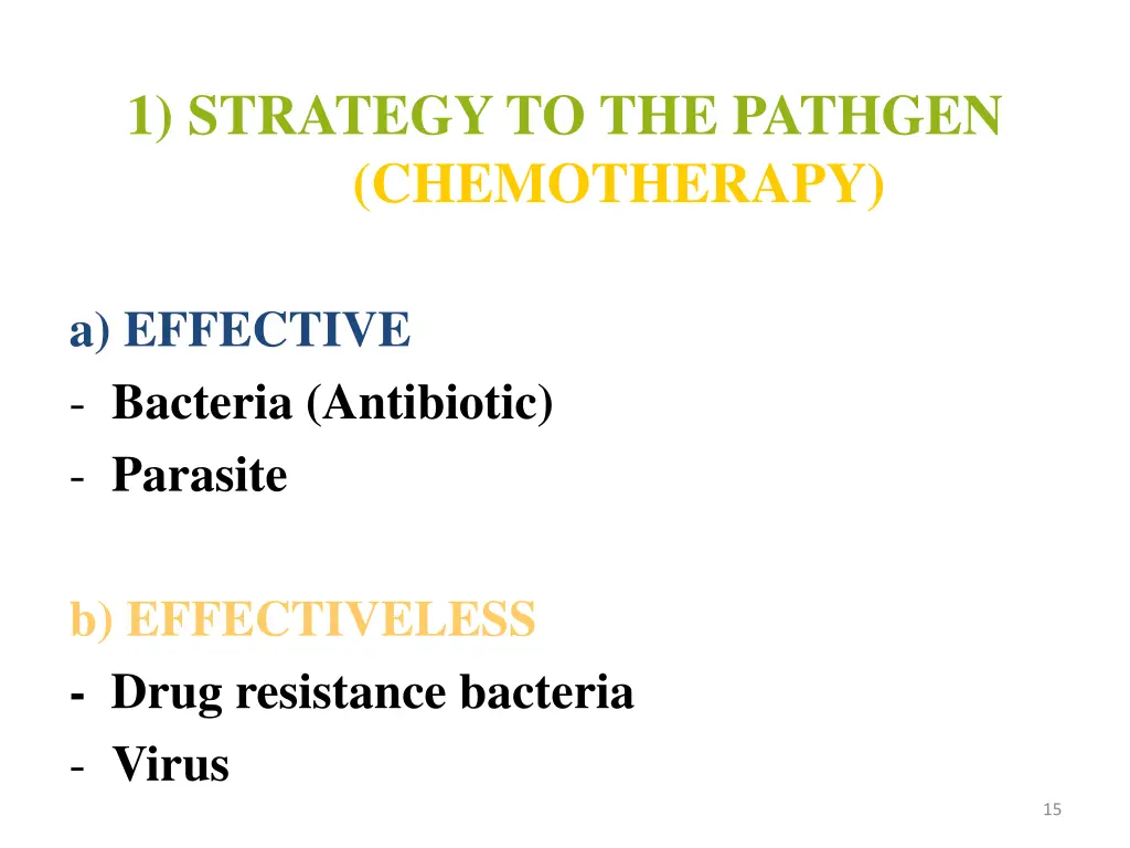 1 strategy to the pathgen chemotherapy