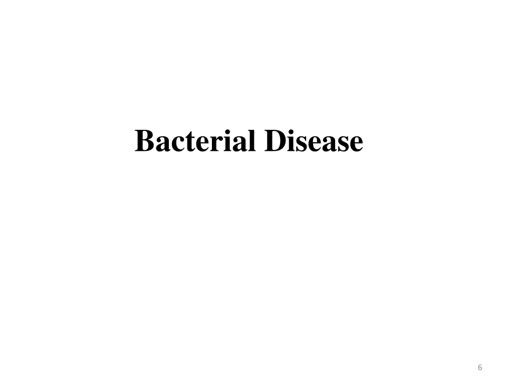 bacterial disease
