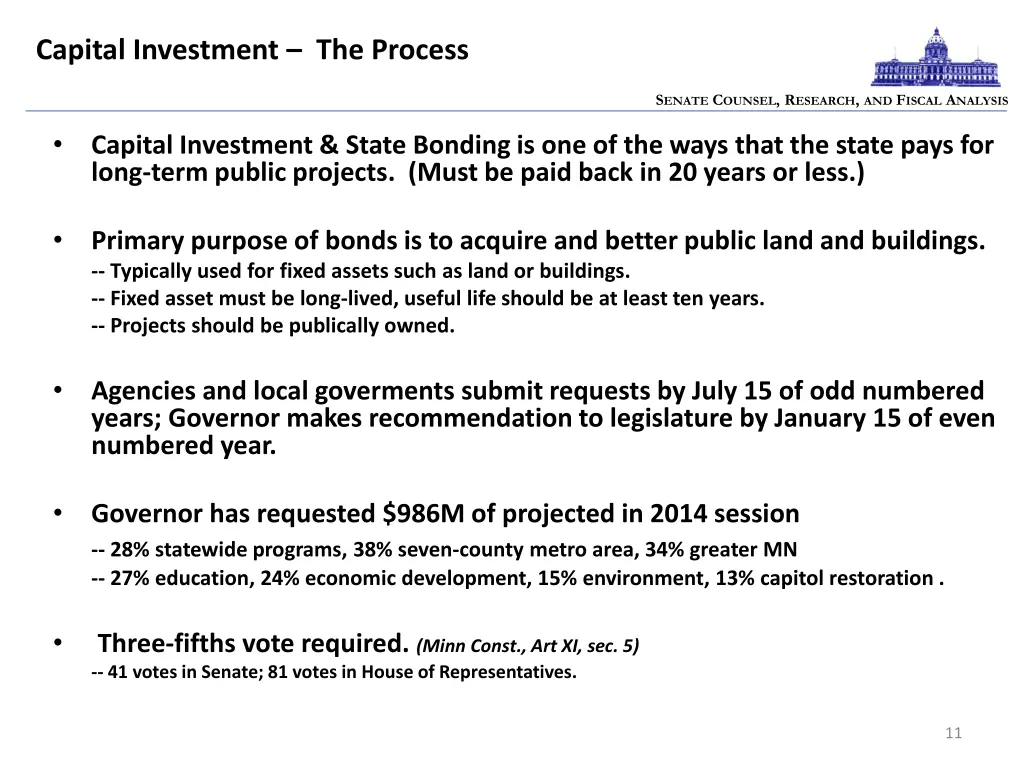 capital investment the process