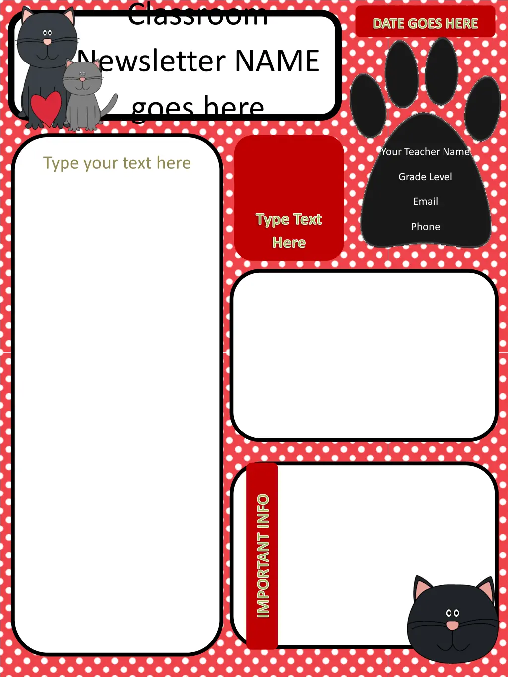 classroom newsletter name goes here 2