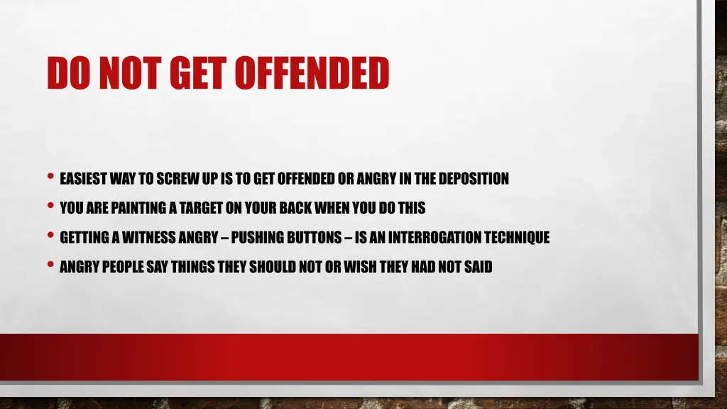 do not get offended