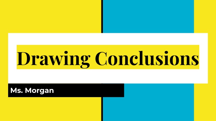 drawing conclusions