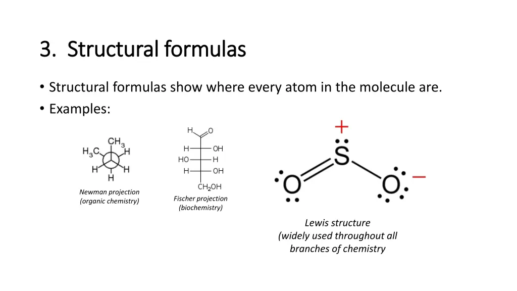 3 structural formulas 3 structural formulas