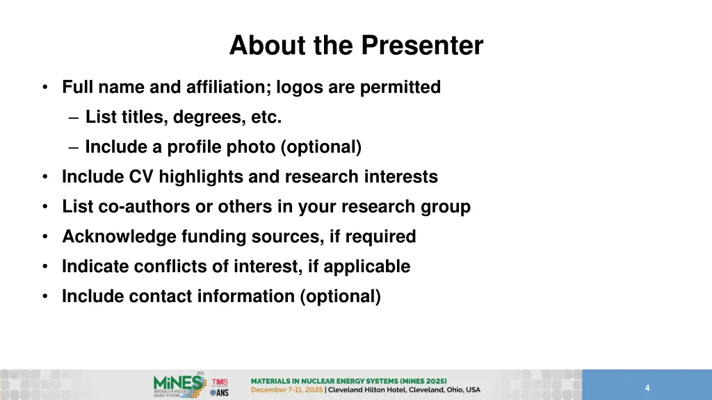 about the presenter