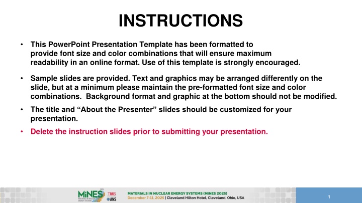 instructions