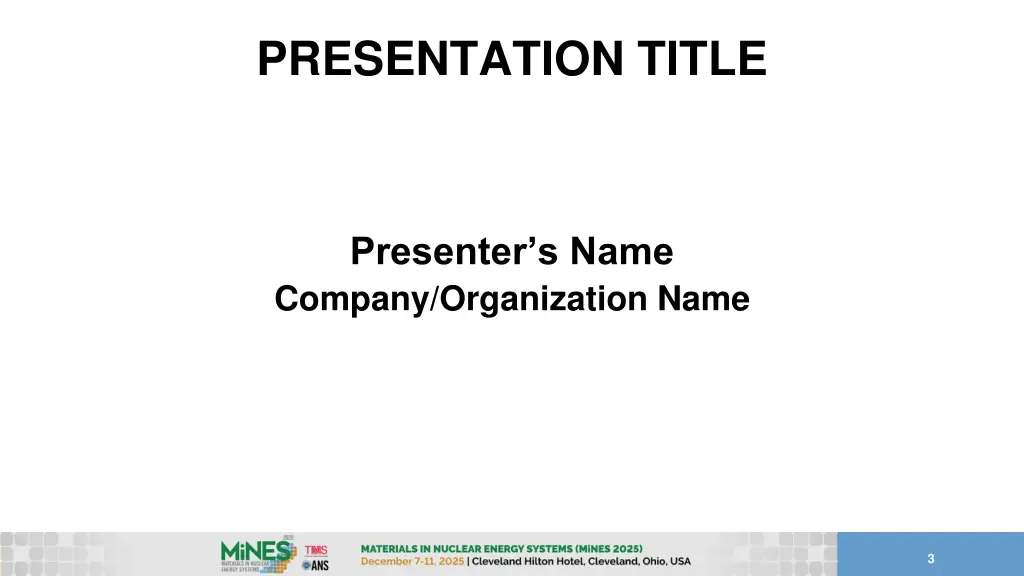 presentation title