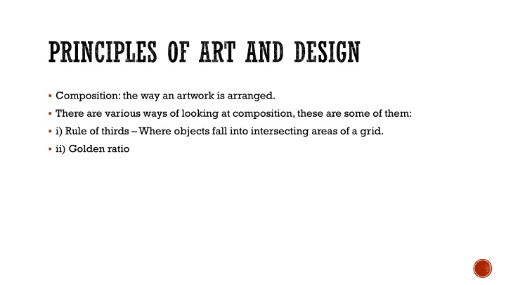 principles of art and design