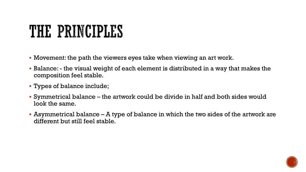 the principles