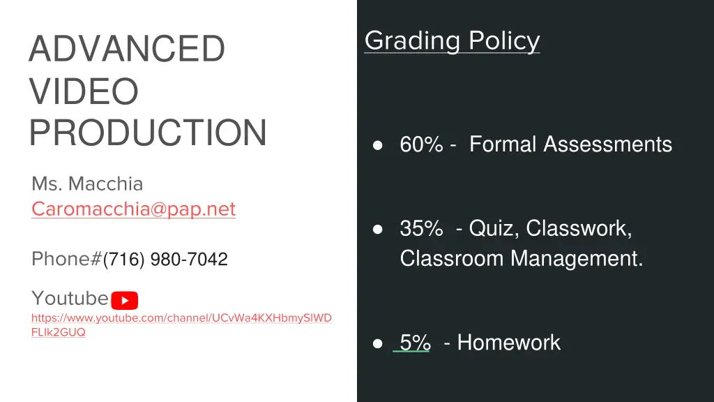 grading policy