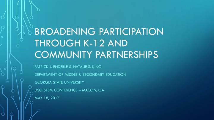 broadening participation through