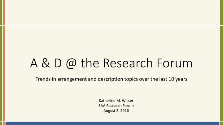 a d @ the research forum