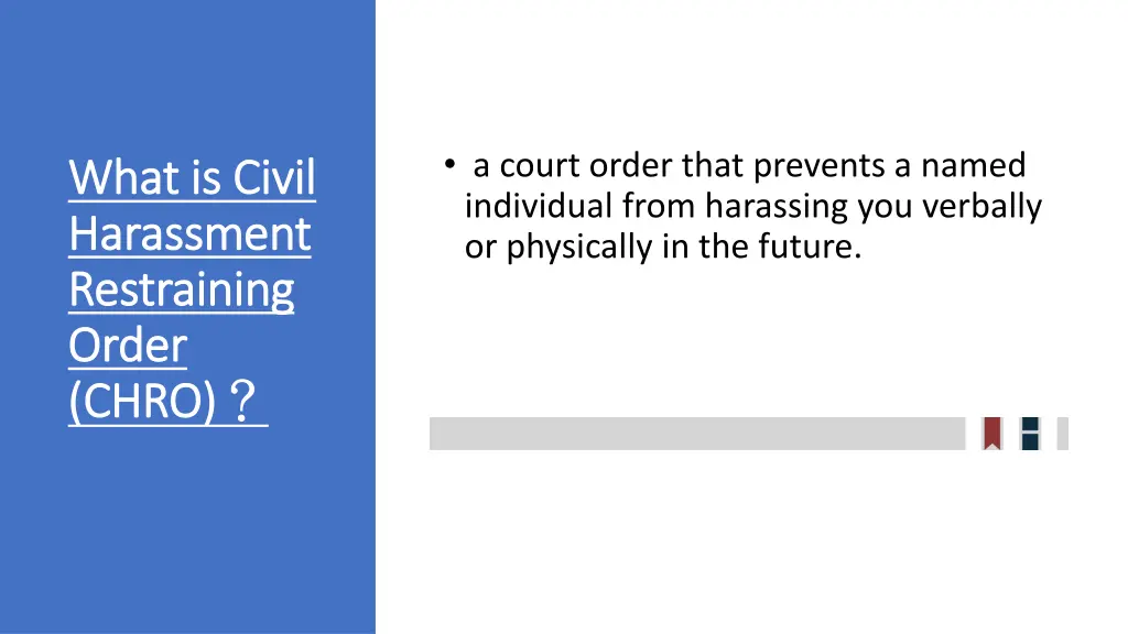a court order that prevents a named individual