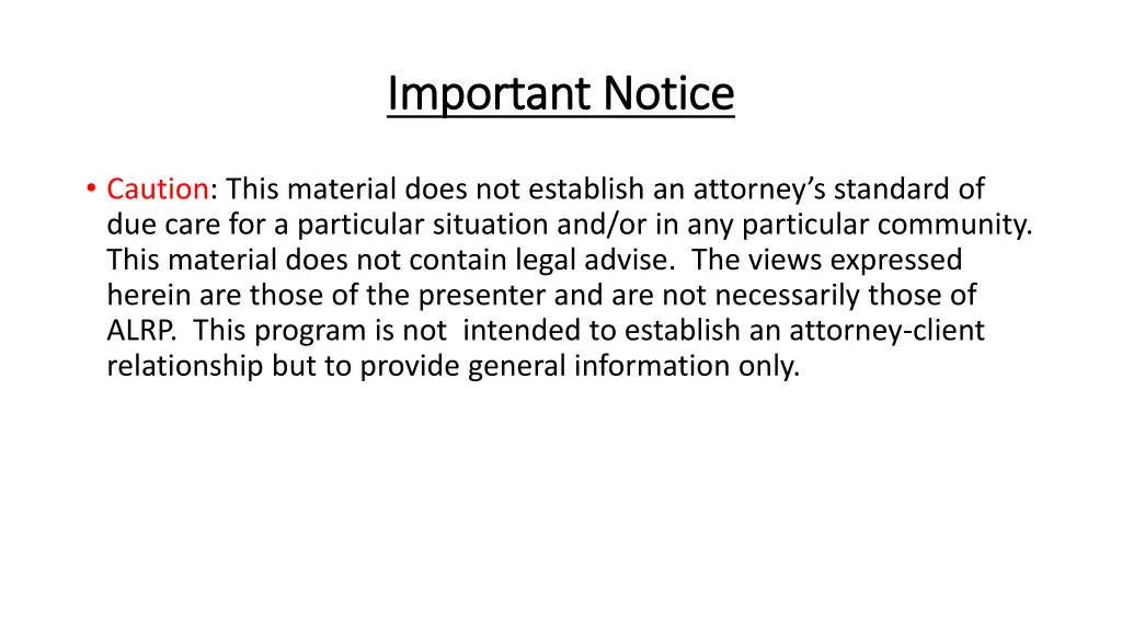 important notice important notice