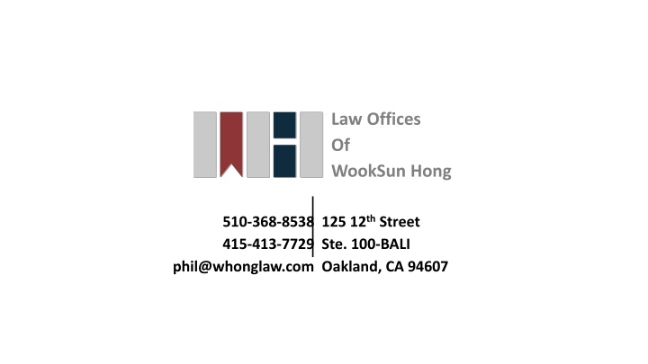 law offices of wooksun hong