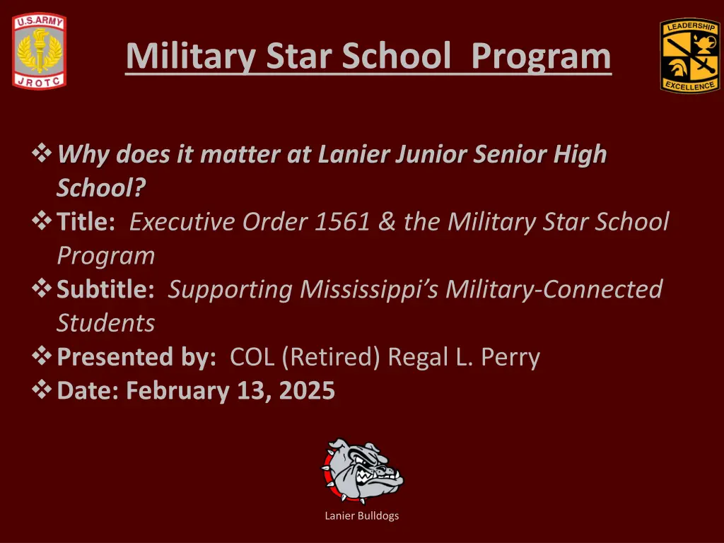 military star school program