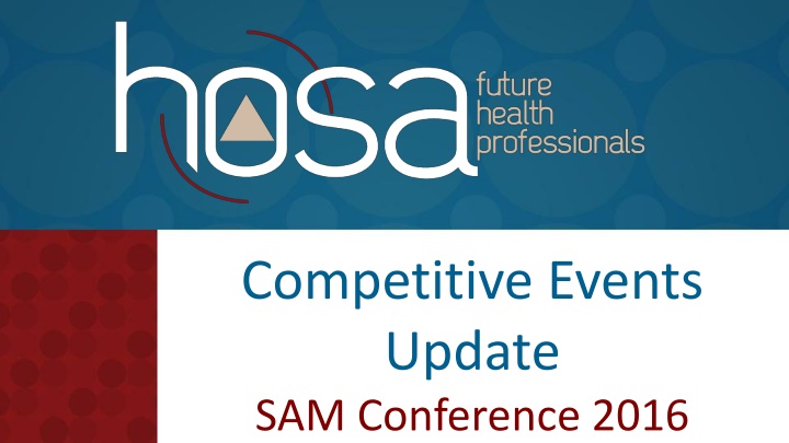 competitive events update sam conference 2016