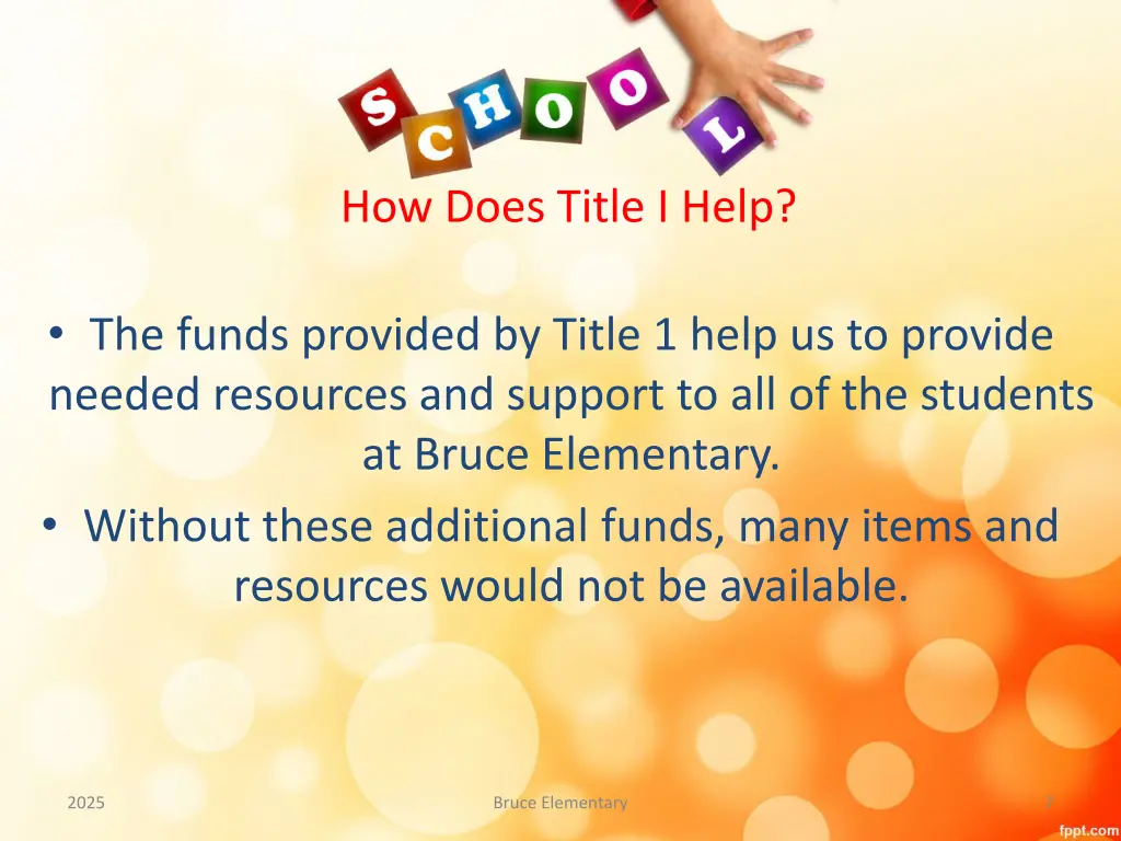 how does title i help