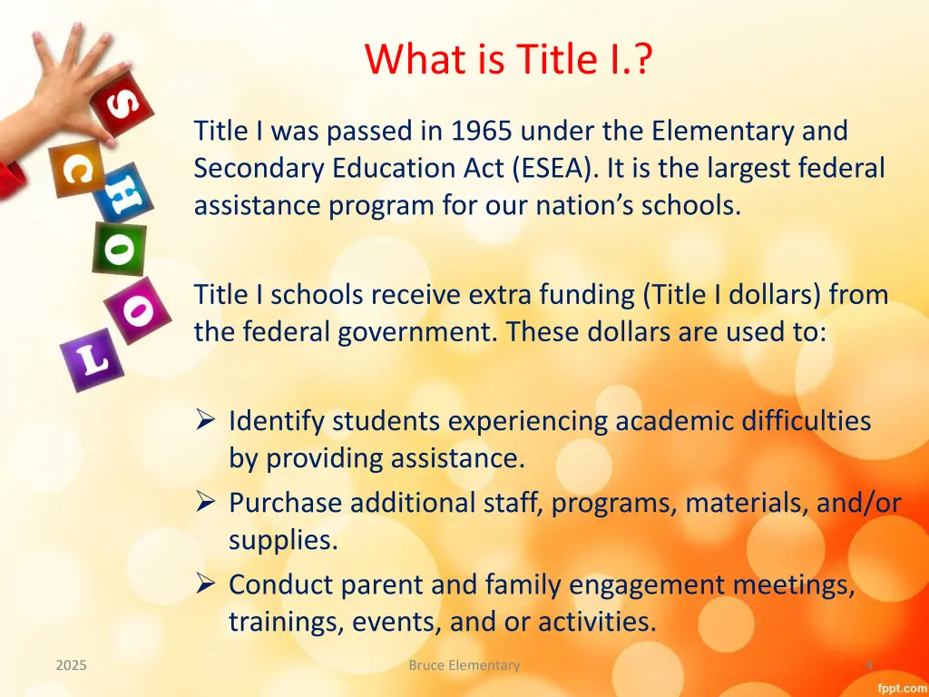 what is title i