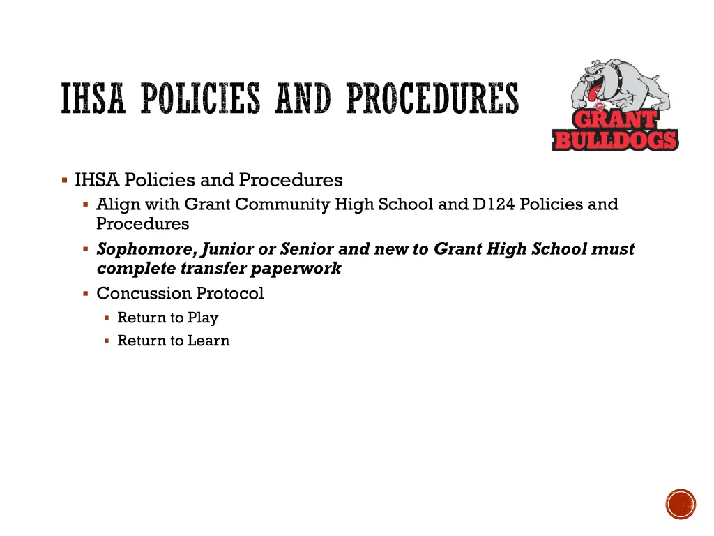 ihsa policies and procedures