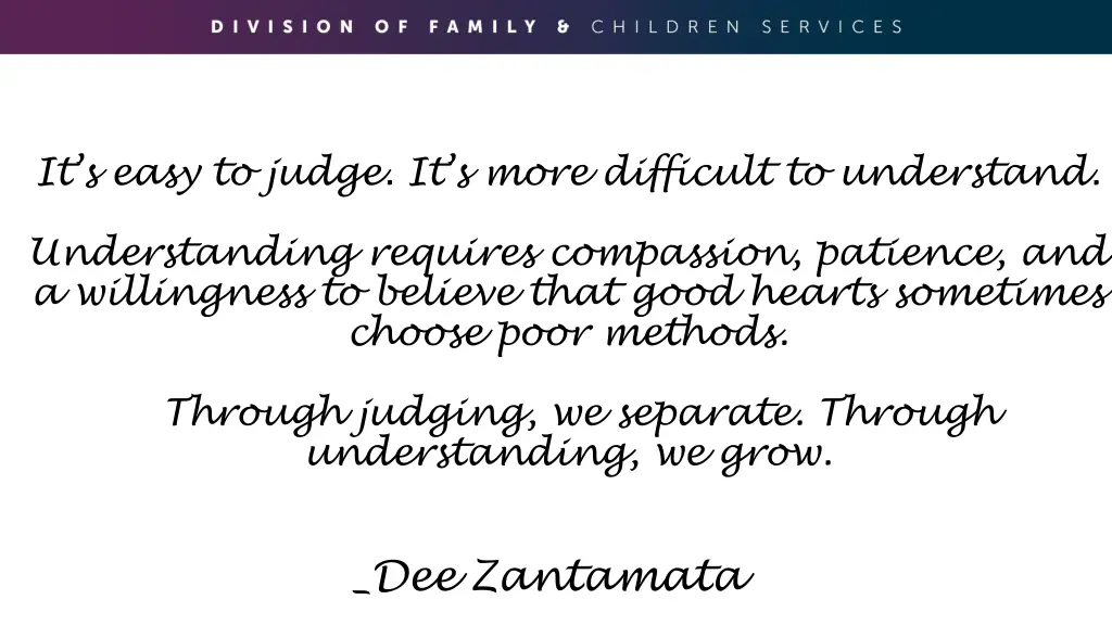 it s easy to judge it s more difficult