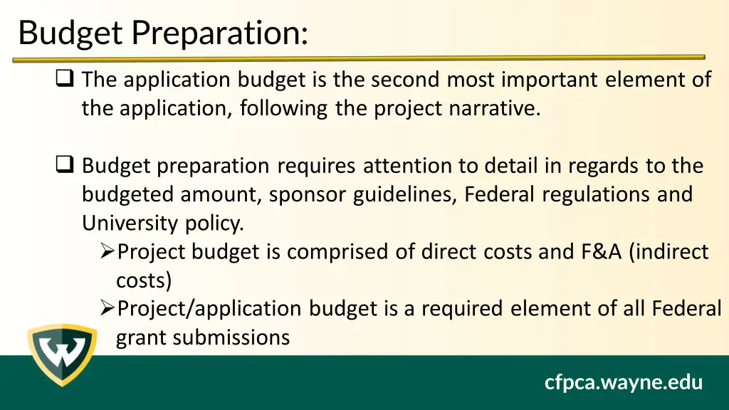 budget preparation