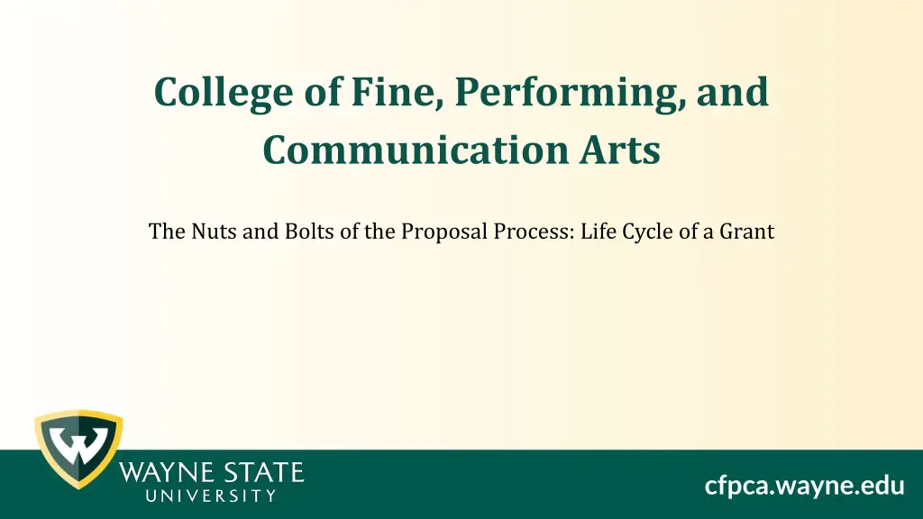 college of fine performing and communication arts 1