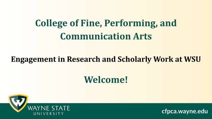 college of fine performing and communication arts