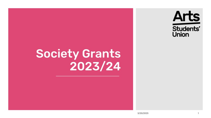 society grants 2023 24