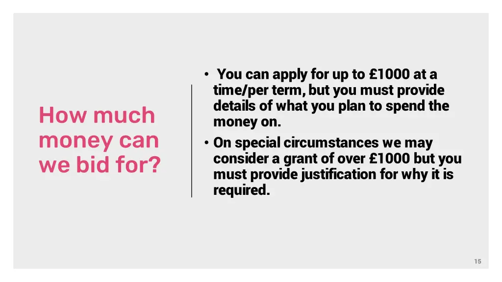 you can apply for up to 1000 at a time per term