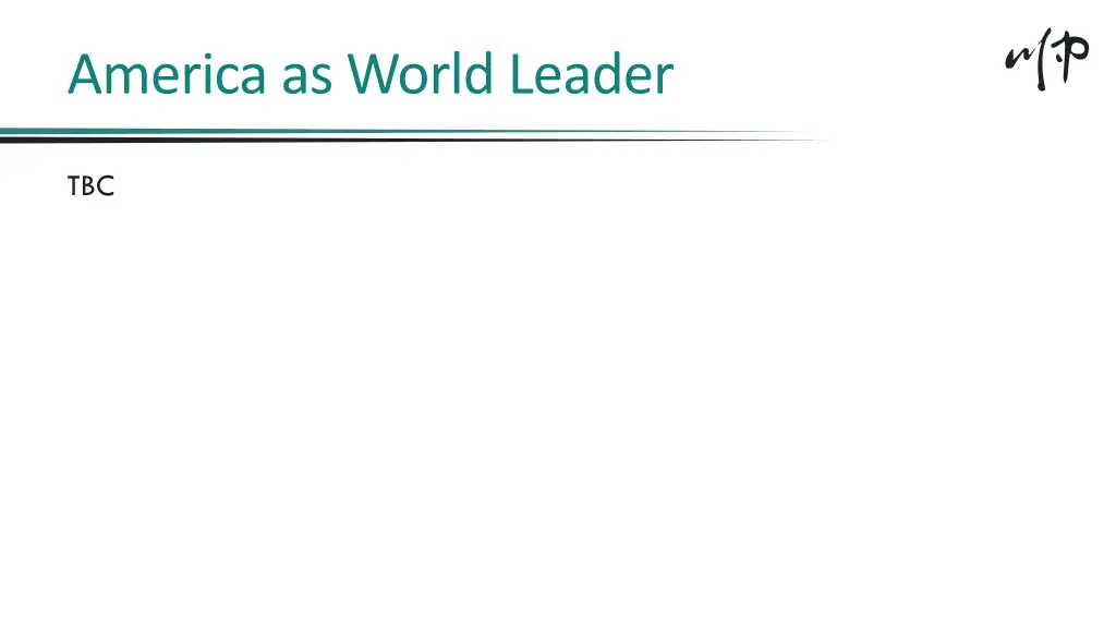 america as world leader