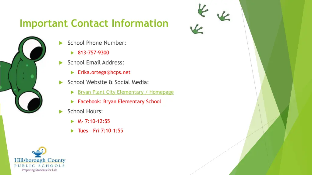 important contact information 1