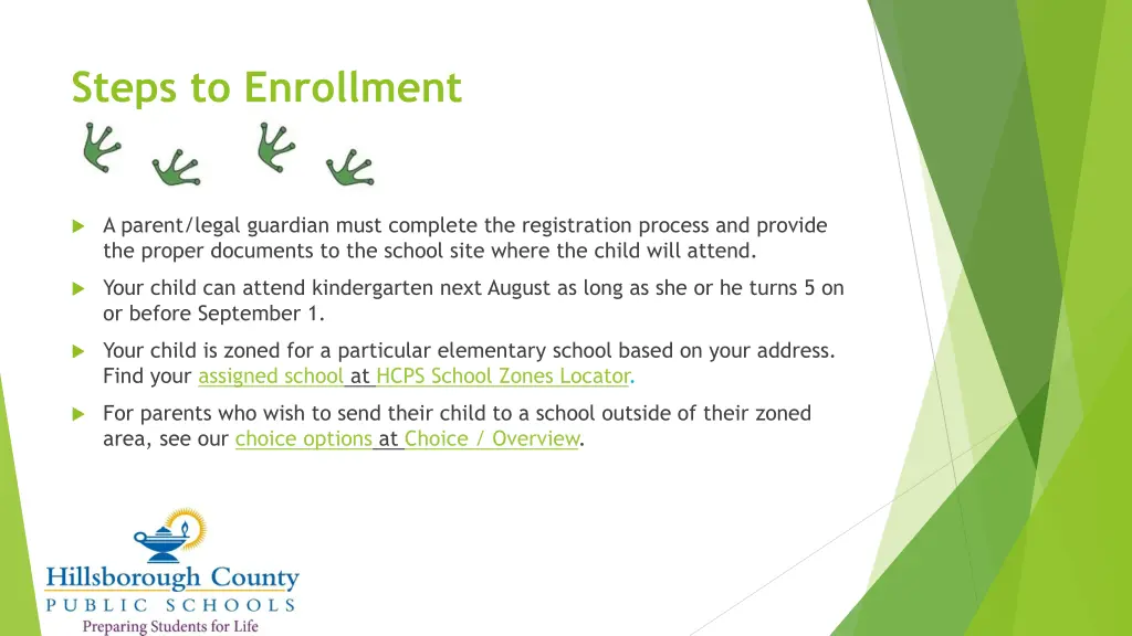steps to enrollment