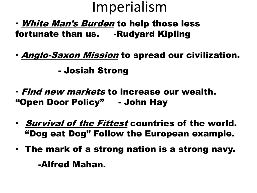 imperialism