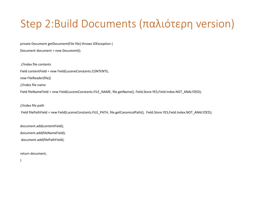 step 2 build documents version