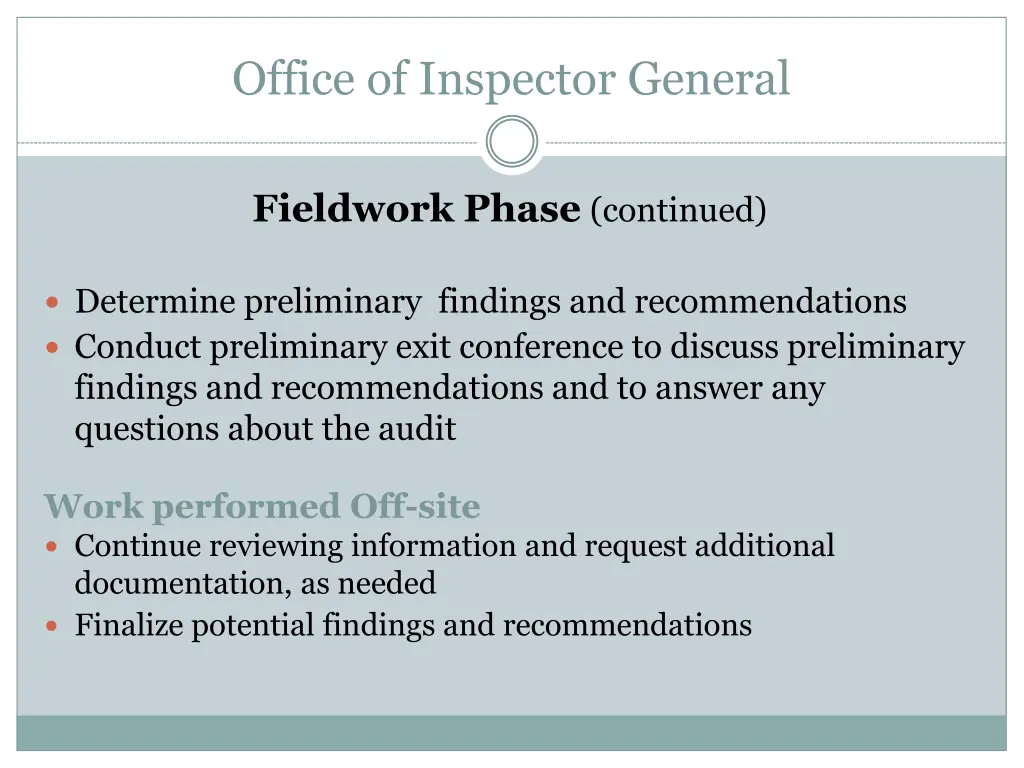 office of inspector general 10