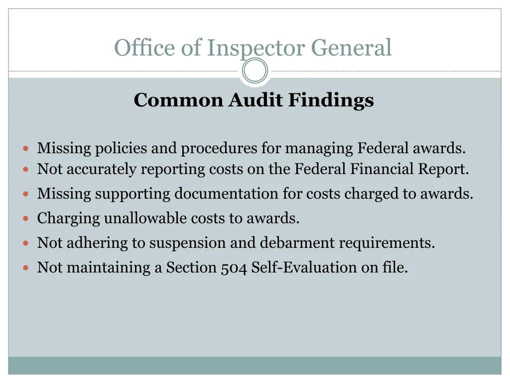 office of inspector general 15