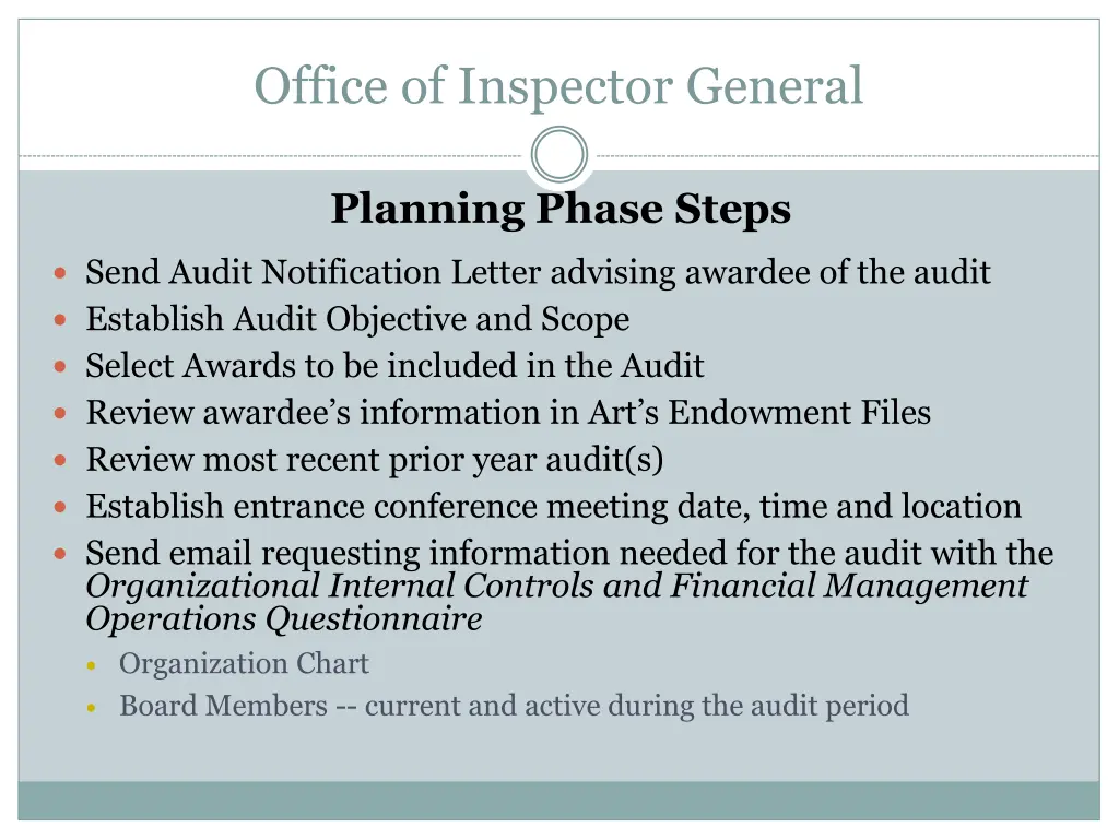 office of inspector general 6