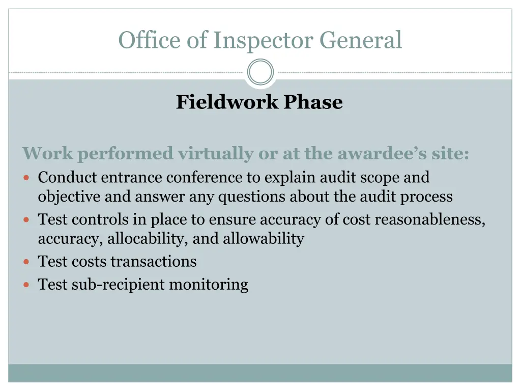 office of inspector general 9