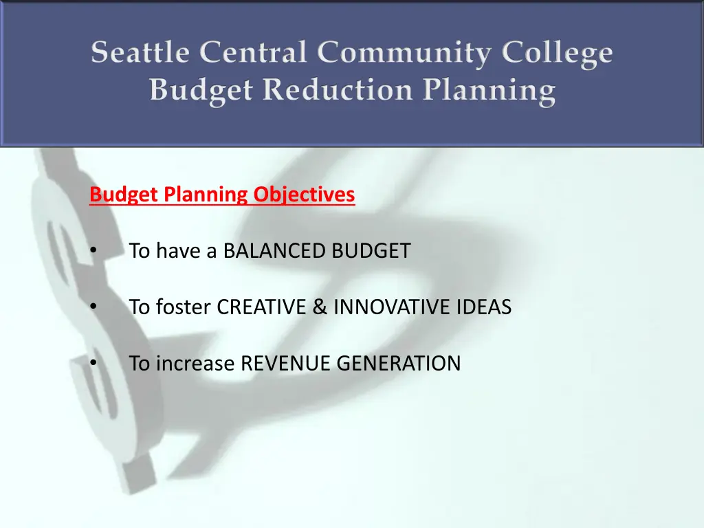 seattle central community college budget